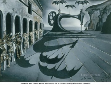 Abstracto famoso Painting - Máquina De Coser Con Paraguas Surrealismo